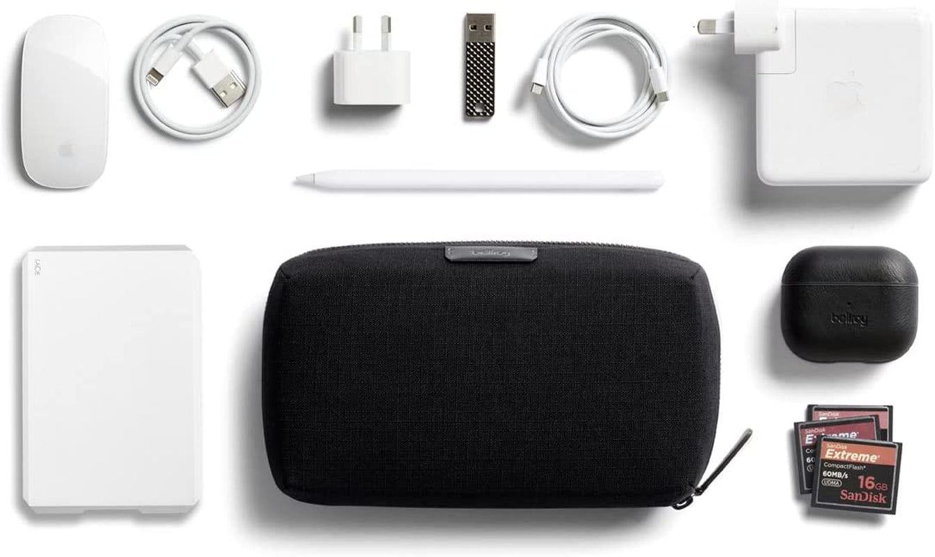 Tech Kit (Tech Accessories Organizer Pouch, Zipper Closure Design, Stores Power Bank, Phone Charger, Cables & More, Internal)