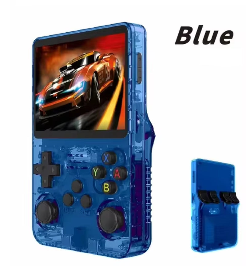 R36S Retro Video Handheld Game Console Linux System 3.5 in IPS Screen 3000Mah Battery 64G/128G TF Card Preinstalled Games
