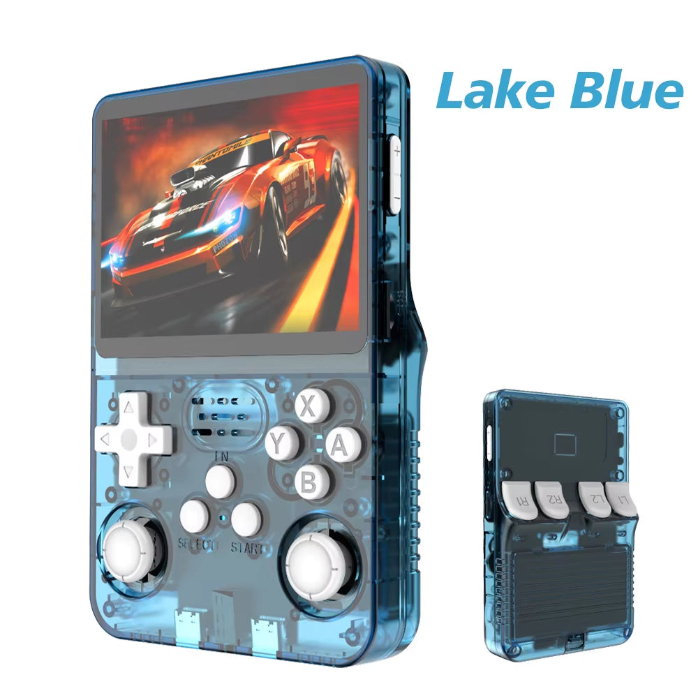 R36S Retro Video Handheld Game Console Linux System 3.5 in IPS Screen 3000Mah Battery 64G/128G TF Card Preinstalled Games