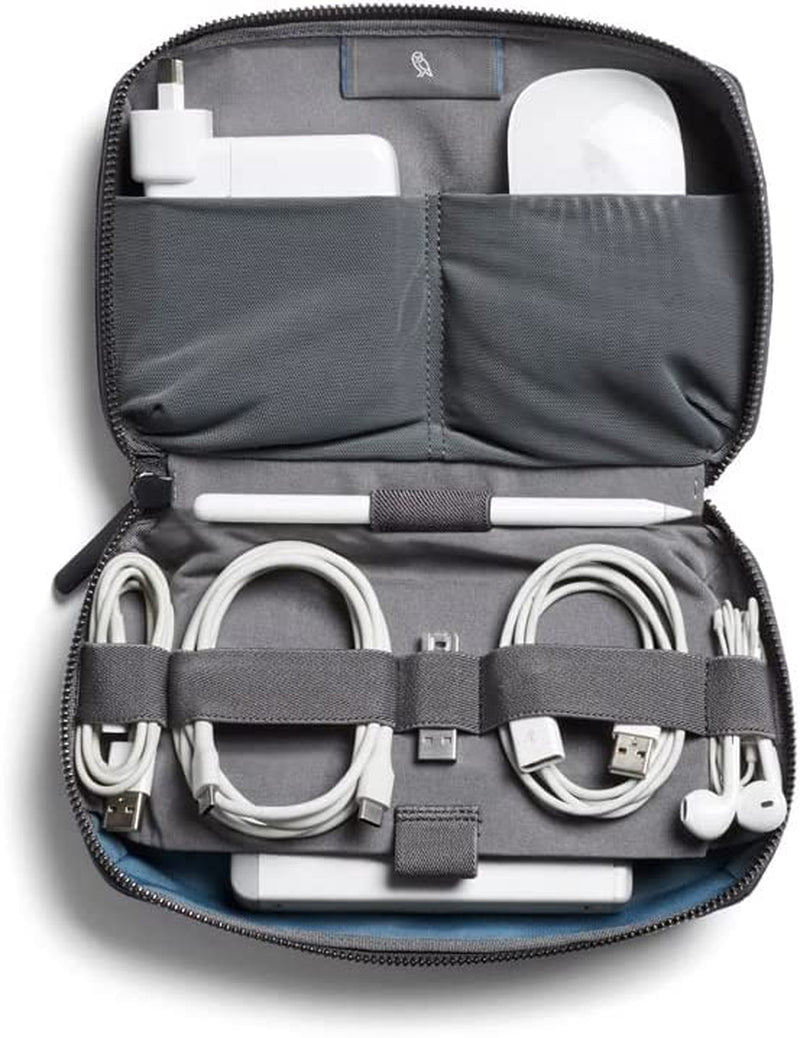 Tech Kit (Tech Accessories Organizer Pouch, Zipper Closure Design, Stores Power Bank, Phone Charger, Cables & More, Internal)
