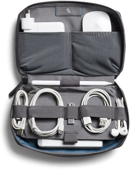 Tech Kit (Tech Accessories Organizer Pouch, Zipper Closure Design, Stores Power Bank, Phone Charger, Cables & More, Internal)
