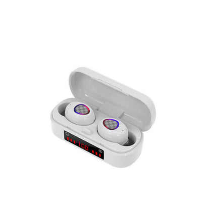 M7 Button Bluetooth Headset Digital Display Bluetooth Headset Binaural Bluetooth Headset with Charging Compartment Bluetooth Headset